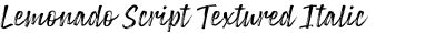 Lemonado Script Textured Italic